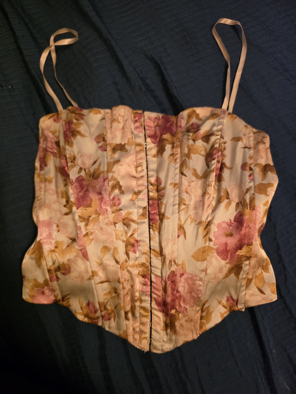 Windsor Pink and Green Floral Corset